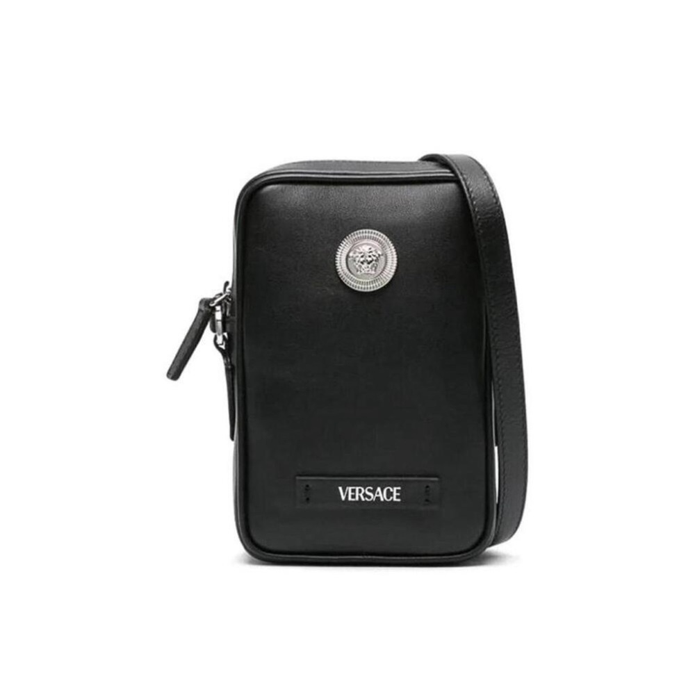 Versace Leather Medusa Crossbody Bag